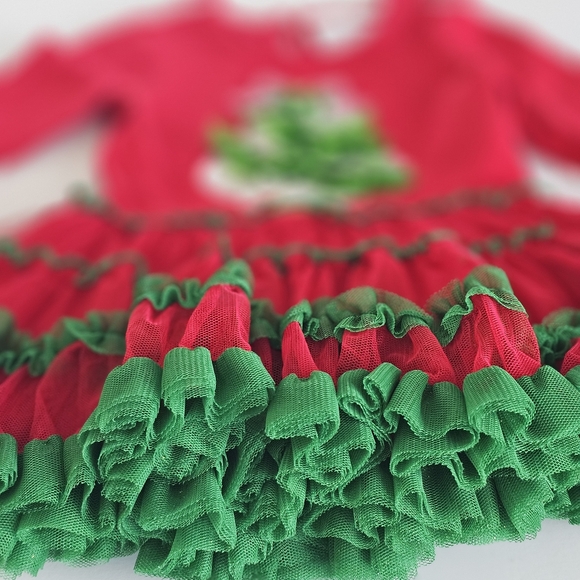 Christmas Tutu Dress + Leggings - Picture 2 of 6